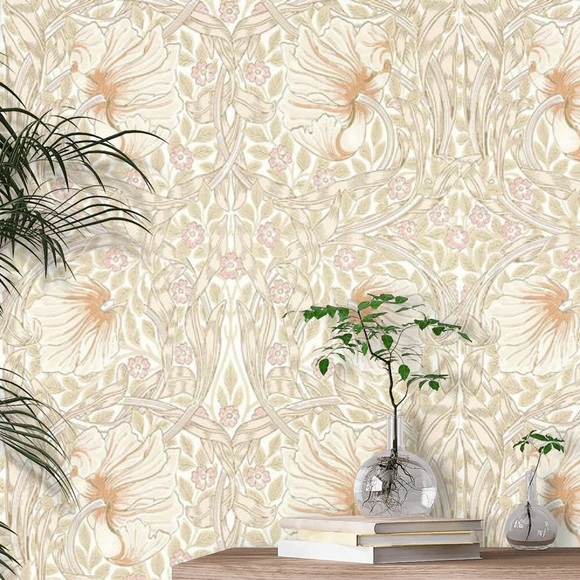 Anthropologie Home x Morris & Co. Pimpernel Floral Wallpaper Wall Art Mural - Picture 3 of 10